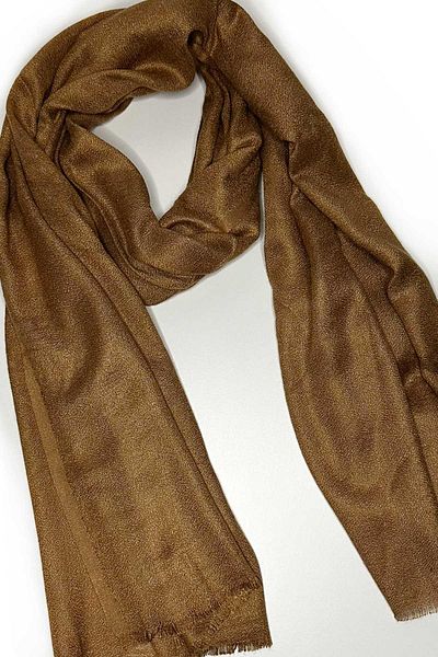 Kravatkolik Unisex Gold Plain Shawl Cashew - K636