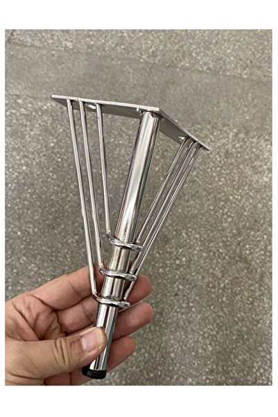 EFAKS Venüs Model 15 Cm Krom Metal Mobilya, Dolap, Koltuk, Tv Ünitesi Ayakları (8 ADET) Ayak