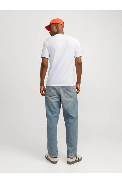 Jack & Jones Ανδρικό μπλουζάκι Jjecaleb Varsity Tee White 12257579