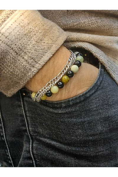 sitre Jade Stone Bracelet with Power Stone Combination