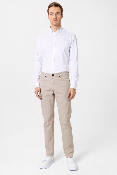 SÜVARİ Slim Dobby Trousers