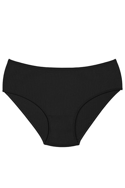 Humaone Women's 100% Cotton 5-Piece High Waist Ribbed Panties