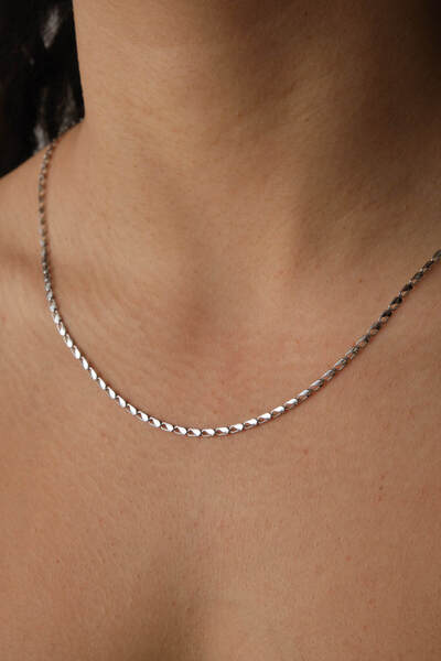 ESBAFLOR قلادة سلسلة ببغاء رفيعة من الفولاذ مقاومة للتشويه 2 مم مناسبة للاستخدام اليومي