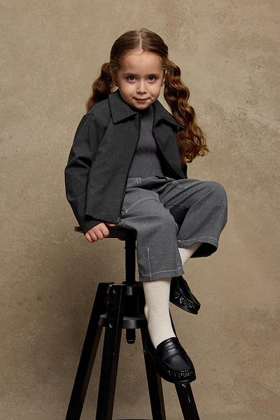 Fahhar Kids Антрацитно яке с цип