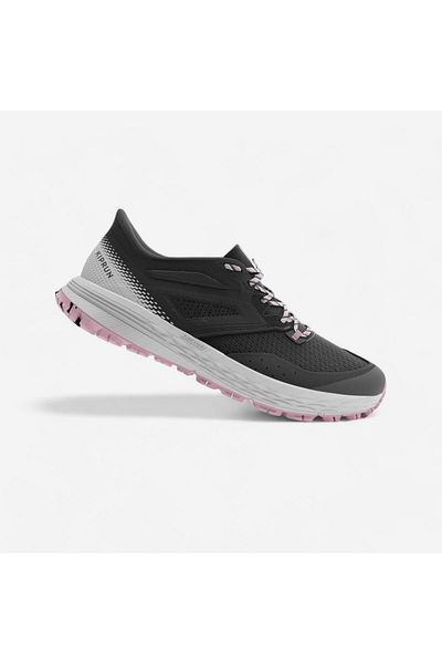 Decathlon Kiprun Women's All-Terrain Running Shoes - Gray/Pink - Tr2