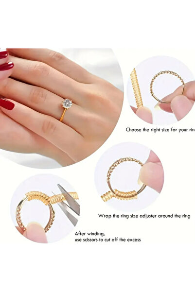 SYNOPE Gold Color 4 Pcs Cut Ring Reducer Attachments - 3mm & 5mm