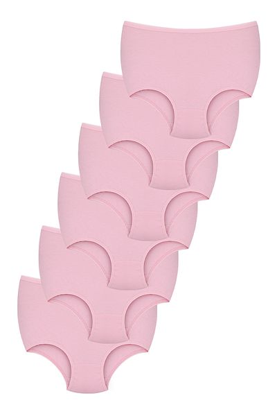 BEGATEKS Women's Panties 6 Pack - High Waist, Comfortable Underwear, Cotton Fabric, 7 Different Color Options