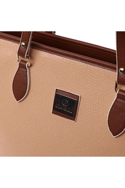 gio&mi Dastin Light Mink Hand and Shoulder Bag - Multi-Compartment Useful