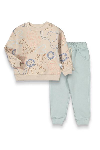 baby flamindo Safari Printed 3 Thread Boys' Suit