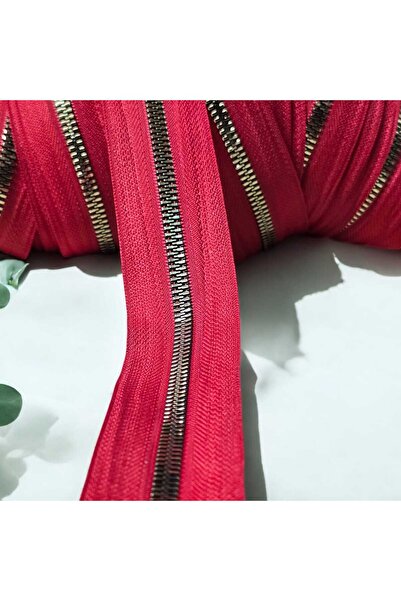 Eyfel tip 5 kemik fermuar 10 metre fermuar 10 başlık ortası nikel