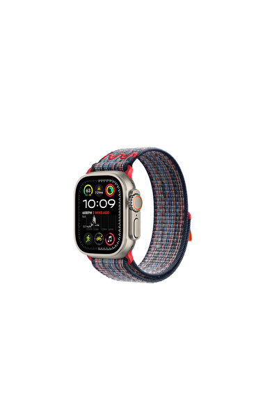 UnDePlus Apple Watch Ultra 1/2/3 49mm Uyumlu Kordon 2023 Point Hasır Kordon S...