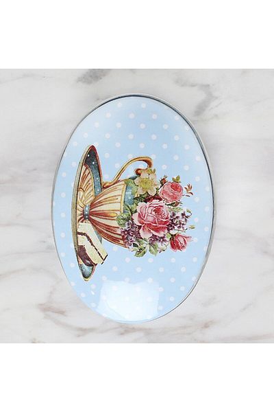 sylar Loren Metal Oval Storage Box