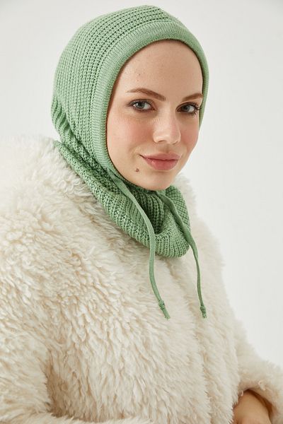 FRESCO SCARFS Πλεκτά Balaclava Headgear Mold Green