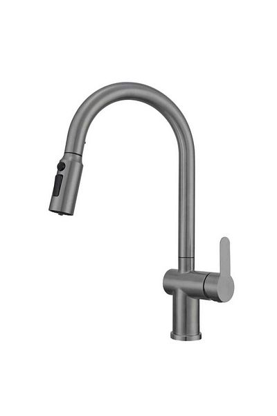 Boheme Fleko Riva Purified Spiral Anthracite Sink Faucet