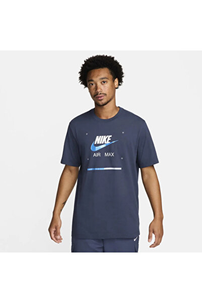 Nike Air Max Connect Festival Graphic - синя чоловіча футболка з коротким рук...