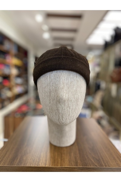 Göksu Şapka Yünlü Kışlık Docker Şapka Kısa Şapka Arkası Ayarlı Sipersiz Şapka