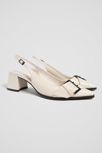 Stradivarius Heeled ballet flats with buckle