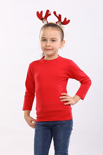 pour la riviere Girl's Natural Organic Cotton Slim Fit Body-Hugging Flexible Stretch Fabric Basic Daily Body Blouse