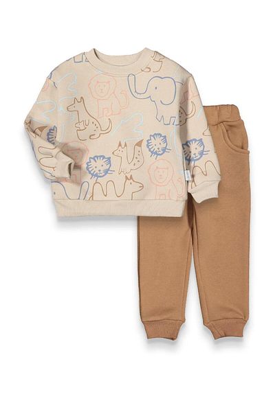 baby flamindo Safari Printed 3 Thread Boys' Suit