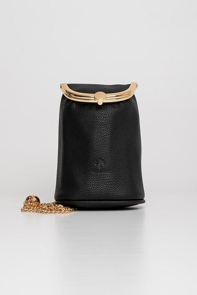 Jacquline Patent Leather Black Crossbody Bag - Im463