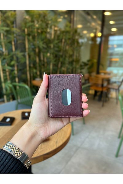 Deriza Ellesse 2193 - Men's Burgundy Wallet, Genuine Leather