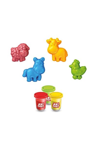 Evinso Nessiworld 03993 Art Craft Farm Animals Dough Set 168 Gr -Fentoys