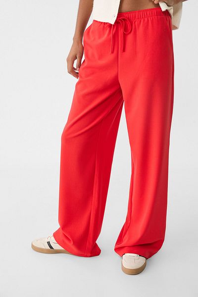 Stradivarius بنطلون أنيق طويل وفضفاض