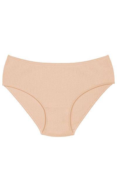 Humaone Women's 100% Cotton 5-Piece High Waist Ribbed Panties