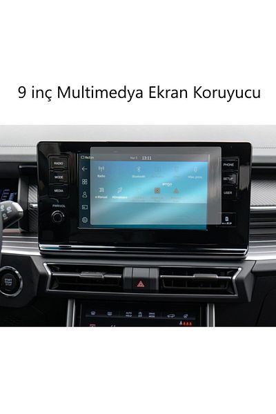 corcishop Ssangyong Torres Multimedia Screen Compatible 9H Nano Screen Protector