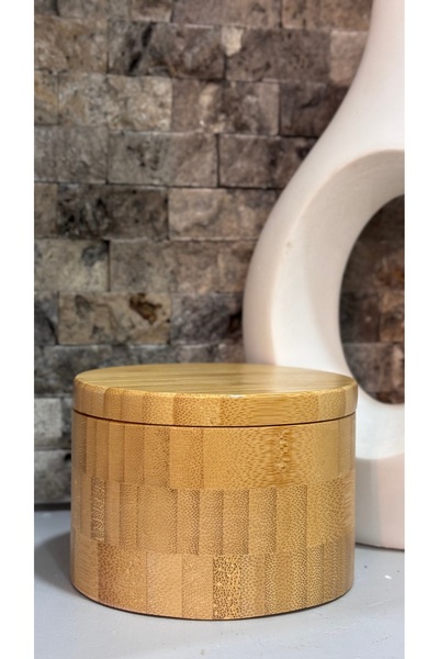 ARİN MODA ARİN HOMTEKS İKİ BÖLMELİ BAMBU ŞEKERLİK VEYA BAHARATLIK UFAK KAŞIKLI