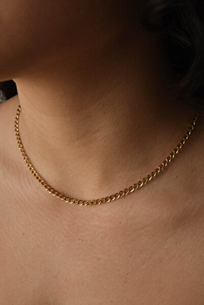 ESBAFLOR Çelik Klasik Forse Zincir Kolye 4mm Kararmaz