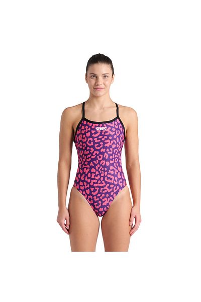 ARENA Purple Swimmer Challenge Back Printed Women's Swimsuit - 009443950
