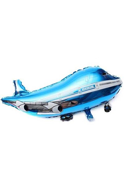 Parti Dükkanım Airplane Foil Balloon Blue 80X38 cm