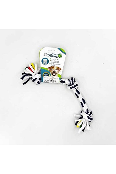 PATİİZİCO خيط تنظيف الأسنان من يورودوج بثلاث عقد باللونين الأزرق والأبيض بطول...