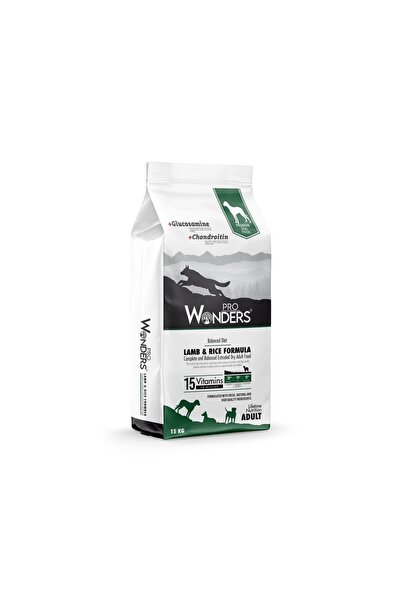 Pro Wonders Kuzu Etli Ve Pirinçli 15 KG Premium Köpek Maması