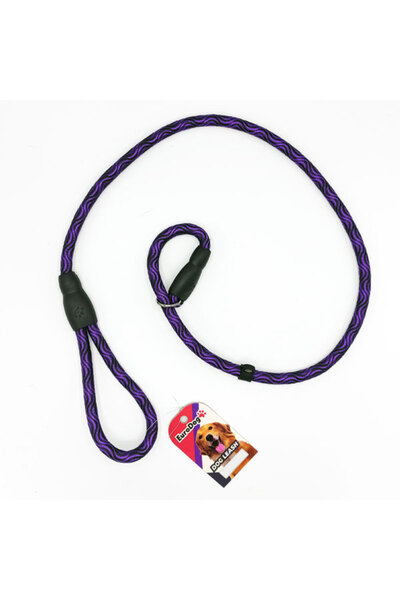 Eurodog طوق تمديد للكلاب + طوق تثبيت 14 مم × 120 سم أرجواني أسود