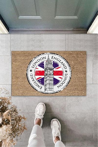 Skygo Imprimare digitală Bej London Clock Tower Mat K-3150