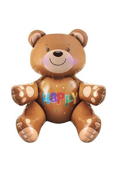 Parti Dükkanım 77 Cm Happy Teddy Bear Foil Balloon