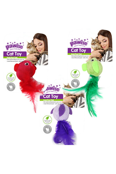 Pawise لعبة قطيفة على شكل طائر مع النعناع البري 12 سم