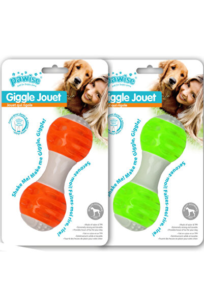 Pawise Giggle Jouet Sound Barbell Dog Toy 14 cm