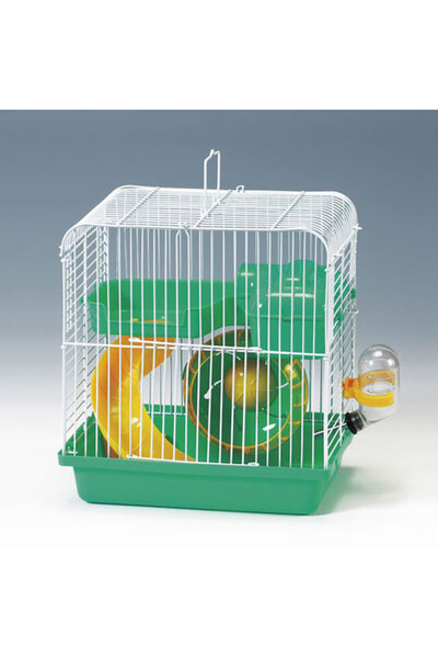 Genel Markalar Hamster Kafesi Yeşil Beyaz (23x17x25)