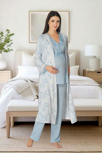 Effortt Set de maternitate elegant din 3 piese Venera Maternitate cu detaliu din dantela