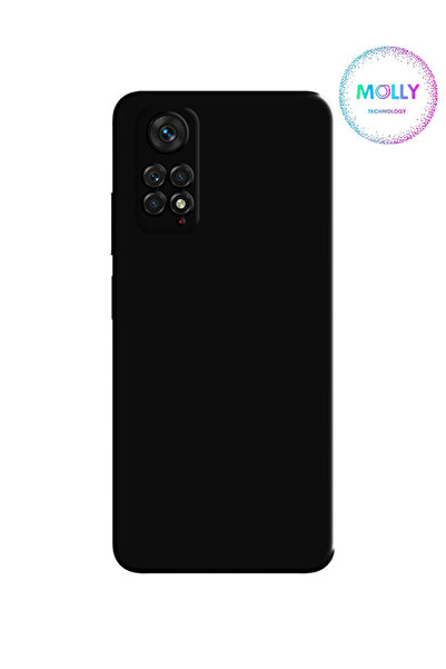 Molly Xiaomi Redmi NOTE 12 PRO 4G İçin Siyah Liquid İçi Kadife Silikon Kılıf
