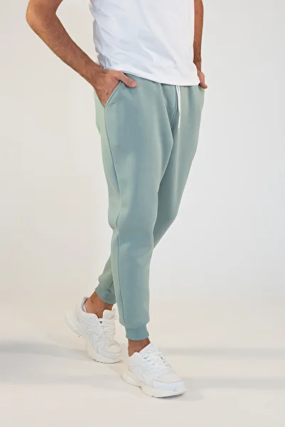 TEVOOY Unisex Jagger Sweatpants - 3 Thread, Ribbed Leg, Side Pocket