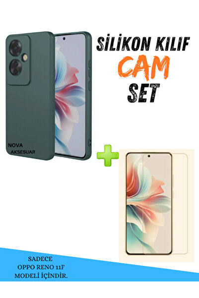 cepmoda OPPO RENO 11F | iNCE ESNEK Silikon kılıf + 9H Ekran Koruyucu Kırılmaz...