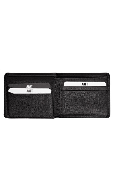 Deriza Garzia 5698 Чоловічий гаманець з натуральної шкіри, чорний