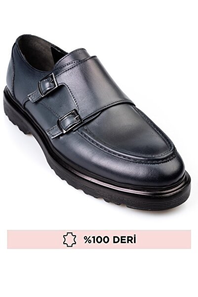 maximoda Чоловічі туфлі з натуральної шкіри, підошва Eva, сідло, шкіряні чоловічі туфлі