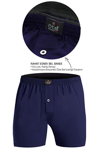 Öts 6'lı Erkek Süprem Boxer İndigo Pamuk