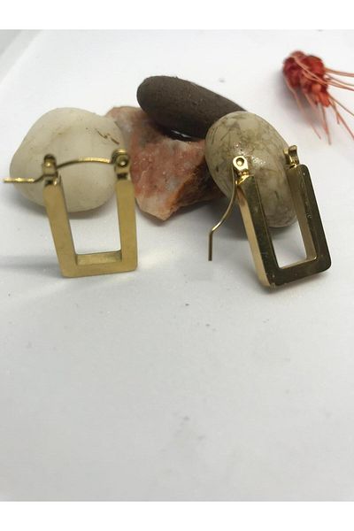Store أقراط مشبكية مستطيلة