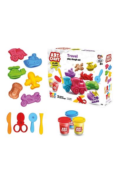 Doğan Oyuncak Dünyası 168 Gr. Travel Tools Play Dough Set - Dough Molds